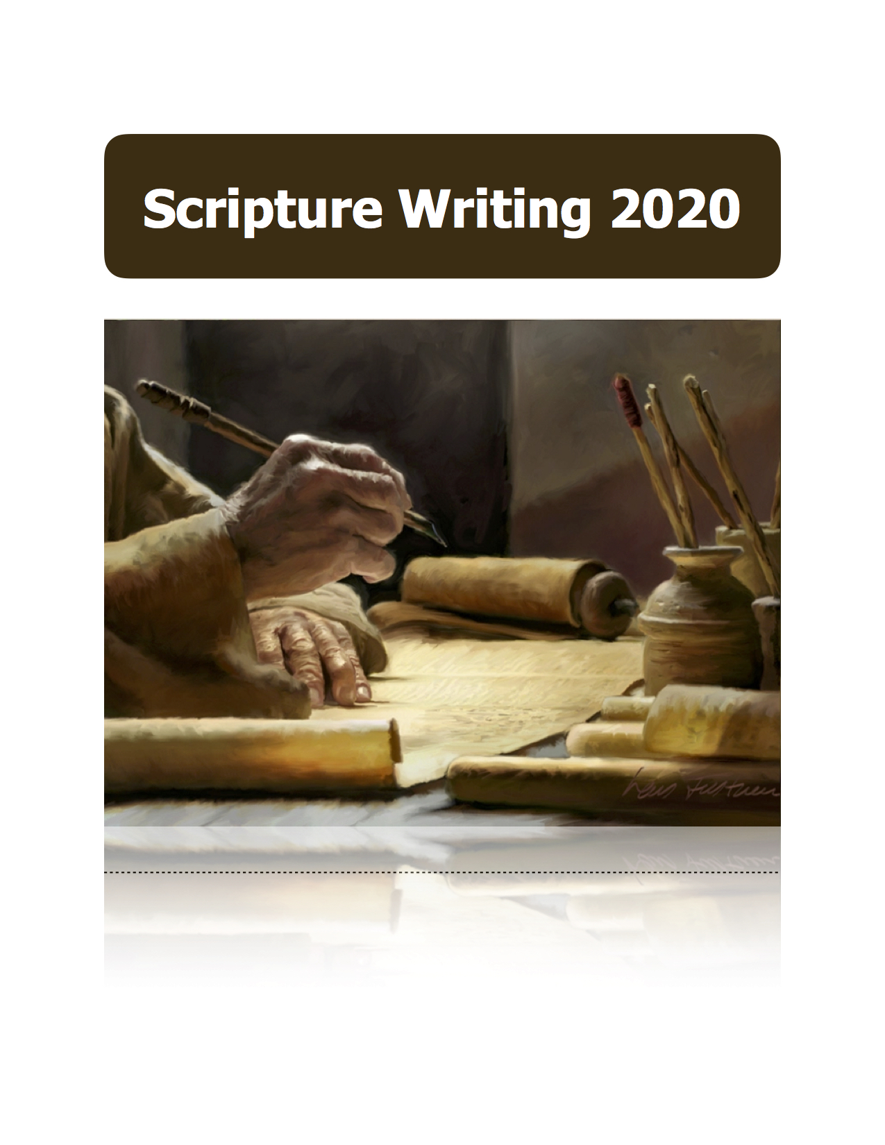 Scripture Writing 2020 cover